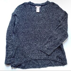 Philosophy Pullover Sweater in Blackbird and Ivory